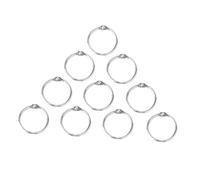 WRITWAA 10pcs Plated Articulated Rings for Scrapbooks Albums Notebooks Silver Heavy Duty Binding Rings for DIY Photo Albums and Calendars