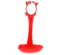 WRITWAA 10pcs Poultry Feeding Cups with Bent Arm and Hole Hanging Design for Chicken Watering, Farm Poultry Feeder Water Dispenser Suitable for Chickens and Ducks