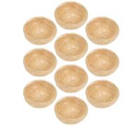 WRITWAA 10pcs Rustic Artificial Bird Nest for Birds Pet for Garden Decor Wedding Decoration Easter Supplies Craft Photography Props