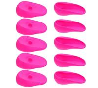 WRITWAA 10pcs Silicone Earmuffs for Hair Dye Reusable Ear Protectors Cap Ear Covers for Hair Coloring and Heat Protection during Dyeing Process