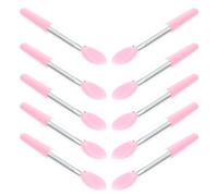 WRITWAA 10pcs Silicone Lip Brush Set Skin Friendly Reducing Waste of Beauty Product Pink Makeup Tool for Women Sleep Lip Mask Application