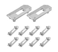 WRITWAA 10PCS Silver Turn Lock Clasp, Bag Twist Lock Fastener, Zinc Alloy