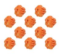 WRITWAA 10pcs Simulated Popcorn Fake Popcorn Props for Keychain Pendant Ornaments DIY Craft Accessory Small Prop Resin Simulation Food Earrings for Play Kitchen