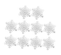 WRITWAA 10pcs Snowflake Sewing Patches DIY Cloth Appliques Clothing Repair Patch for Jackets Pants Bags Filling Embroidered Decorations for Winter Wear