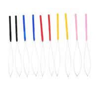 WRITWAA 10pcs Wig Crochet Beader Pulling Needle Hair Extension Kit Hook for Hair Weaving Crochet Needles for Braiding