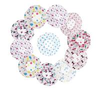 WRITWAA 11pcs Waterproof Shower Cap Waterproofing Caps Women Swimming Shower Products Covers High Funny Reusable Shower Cap Small Bath for Cartoon Lined Peva Material