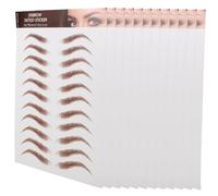 WRITWAA 12 Sheets Eyebrow Stickers Authentic Hair Like Transfers for Grooming and Shaping Easy Peel Off Application for Natural Looking Brows Eye Makeup Supplies