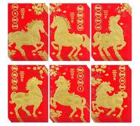 WRITWAA 120pcs Vietnamese Lunar New Year Red Envelopes 2026 Paper Money Packets with Unique Design and Intricate Cultural Elements for Festivities and Presenting Money