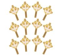 WRITWAA 12pcs Dove Cross Lapel Pins Vintage Alloy Enamel Brooches for Funeral Church and Everyday Wear Meaningful Catholic Accessories for Bags Hats and Clothing