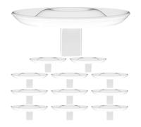 WRITWAA 12pcs Floating Flower Holder: Plastic Floating Floral Stand - Stem Holder for Outdoor Garden Or Indoor Banquet DIY Flower Arrangement (Large)