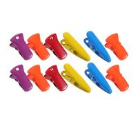 WRITWAA 12pcs Metal Paper Binder Clips with Secure Grip and Versatile Use, Iron Construction, Colorful Appeal for Office and Crafts, for Students and Teachers Document Random Color