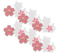 WRITWAA 12pcs Pants Button Extender with Cute Cherry Blossom Cat Design, Alloy Jeans Waist Adjuster for Loose Pants, Easy No Sew Installation, for Everyday Wear and Work
