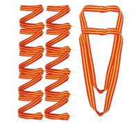 WRITWAA 12pcs Red White Blue Medal Ribbons for Sports Party Competition Award Neck Lanyards with Sewn Hook Multi-Function Ribbon for Medals and Event Prizes