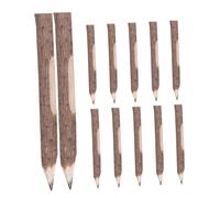 WRITWAA 12pcs Rustic Natural Tree Branch Wooden Pencils with Unique Bark Texture Twig Pencils for School Office Drawing and Handwriting Multipurpose Wooden Party Supplies