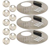 WRITWAA 12Pcs Stainless Steel Beekeeping Hive Entrance Discs Round Nest Gates Bee Hive Accessories Bee Escape Valve Tools for Beekeepers