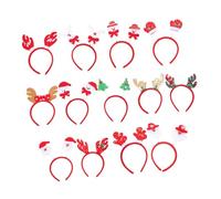 WRITWAA 13pcs Christmas Headbands for Boy Girl Fun Decorative Hair Accessories Reindeer Antlers for Holiday Costume Parties and Festive Celebrations