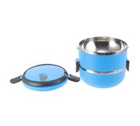 WRITWAA 1400ml Stainless Steel Travel Pet Bowl with Double Layers and Invisible Arched Handle Leak-proof Dog Water Bowl with Lid for Car and Home Use