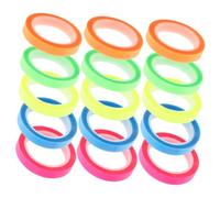 WRITWAA 15 Rolls Multi-color Page Marker Tape Transparent Fluorescent Book Tabs for Reading Multi-function Sticky Flags with Adhesive for Students and Teachers