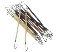 WRITWAA 15pcs Elastic Hair Hook Ties for Thick Hair Ponytail Holders with Dual Hooks for Women and Multi-color Set for Styling and Updos