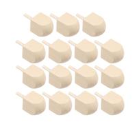 WRITWAA 15pcs Hanukkah Wooden Dreidel Unpainted Traditional DIY Spinning Tops Wood Dreidels Bulk for Crafts Ornaments Wooden Hanukkah Spinning Tops