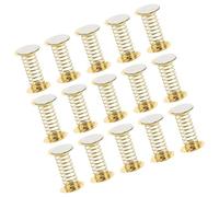 WRITWAA 15pcs Metal Spring Base for Shaking Head Doll Double-Sided Nano Adhesive, Spiral Wobble Decoration for DIY Crafts and Car Dashboard Ornament
