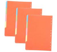 WRITWAA 15Pcs Notebook Dividers Detachable Index Pages for Notepad and Binder Paper Tabs for Organizing Journals Reports Presentations and Research Documents