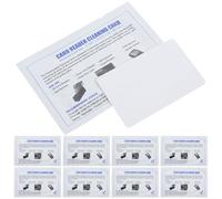WRITWAA 15pcs Pos Machine Cleaning Cards 4.9x3.1inch Deep Cleaning Tool for Card Reader Dust Removal and Currency Detector Maintenance Compatible with Advanced Id Card Printers and Pos