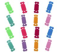 WRITWAA 16pcs Candy Shaped Felt Money Holder Portable Soft Felt Cash Organizer for Birthday Presents Multifunctional Coin and Cash Holder Compact Durable Bill Clip for Party Gift Wrapping