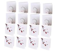 WRITWAA 16Pcs Creative Birthday and Holiday Greeting Cards Set, Mixed Style Chinese-Inspired Thanksgiving and Christmas Blessing Cards with Envelopes, Suitable for Family and Friends