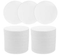 WRITWAA 16pcs Foam Circles Cake Plate White Round Creative Appearance Can Be Pinned Sanded for Practicing Cake Decorating and Creating Displays