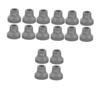 WRITWAA 16pcs Non-Skid Crutch Tips Rubber Ends for Walking Canes Wear Cane Protectors Lightweight Replacement Ferrules for Enhanced Stability and Grip