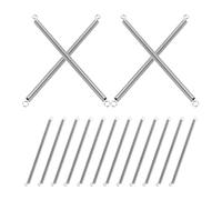 WRITWAA 16pcs Stainless Steel Small Extension Springs with 2 Hook Ends for Manual and Office Stapler Repair, Reliable Use and Quick Replacement for Home and School Supplies