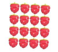 WRITWAA 18pcs Strawberry Shape Hair Curlers Heatless Soft Sponge Rollers for Sleeping Versatile Curls Overnight Easy Use Hair Styling Tool for Women