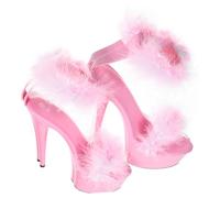 WRITWAA 1Pair Charming High Heeled Sandals for Women Decorated Summer Footwear Unique Fashionable Design Durable Materials for Comfort for Casual and Dressy