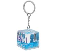 WRITWAA 1pc Astronaut Keychain Pendant Adorable Liquid Quicksand Decoration for Keys Backpacks Handbags Unique Astronaut Design Eye-catching Accessory for Daily Use