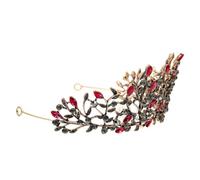 WRITWAA 1Pc Baroque Rhinestone Crown Headband for Brides Elegant Hair Decor Accessory for Weddings Parties and Special Occasions Stunning Bridal Headpiece for Women