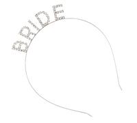 WRITWAA 1pc Bridal Headband with Rhinestones Elegant Hairband for Women Accessory for Weddings Parties and Special Occasions Stylish Bride Letter Design for Memorable Moments