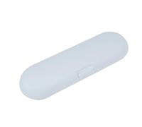 WRITWAA 1PC Electric Toothbrush Case Compact Travel Holder for Electric Toothbrush Heads Toothpaste White for Camping Outdoor and Daily Use