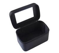 WRITWAA 1Pc Large Capacity Travel Makeup Bag Portable Cosmetic Case with Wide Handle for for Organizing Accessories at Home The Go