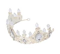 WRITWAA 1Pc Rhinestone Bridal Tiara Crown Elegant Retro Style Headdress for Weddings Parties Photography Lightweight Hair Accessory for Brides and Special Occasions