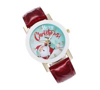 WRITWAA 1pc Santa Claus Digital Watch for Women Creative Holiday Design Comfortable Fit for Christmas and Daily Wear Chic Electronic Watch Unique Pattern