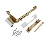 WRITWAA 1set Heavy Duty Upvc Window Corner Hinges with Cover Caps Balcony Window Hardware Inner Outer Open Sash Replacement for DIY Repairs