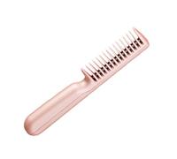 WRITWAA 1Set Mini Hair Straightener Comb Brush USB Rechargeable Travel Tool for Straightening Curling Quick Heat Up Compact Design in Pink for Home The Go Styling