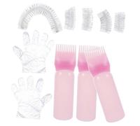 WRITWAA 1set Portable Hair Dyeing Tools for Home Use Complete Hair Coloring Supplies Applicator Bottle Gloves and Shower Cap for Types and Beginners