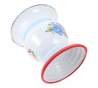 WRITWAA 1Set Retro Enamel Urinal Spittoon Pot Vintage Household Storage Container Durable and Decorative Old Fashioned Design for Home Use Portable Pee Pot for Travel and Bedside