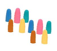 WRITWAA 1set Reusable Rubber Finger Protectors Non Slip Tip Covers for Money Counting Writing Sorting Tasks Comfortable Touch Durable Multi Options Random Color 50pcs