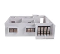 WRITWAA 1set Scale Apartment Model Kit with Detailed Interior Section Handcrafted Miniature for Architecture Enthusiasts for Home Display and Hobby Building