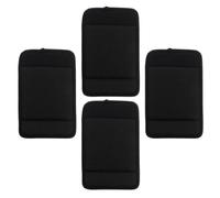 WRITWAA 2 Pair Black Wheelchair Armrest Pads with Non-Slip Resin Particles, Walker Handle Grip Cushions for Elderly Mobility Support and Comfortable Office Chair Arm Covers
