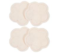 WRITWAA 2 Pairs Reusable Nursing Breast Pads for Women, Breathable and Absorbent Breast Cushions Made of Bamboo Fiber and Velvet, Comfortable and Easy to Wear for Breastfeeding Moms