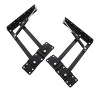 WRITWAA 2 Pcs Adjustable Liftable Coffee Table Hinges with Stable Pneumatic Support, Foldable Iron Frame for Office and Outdoor Use, Space-Saving Height Adjustable Table Hardware